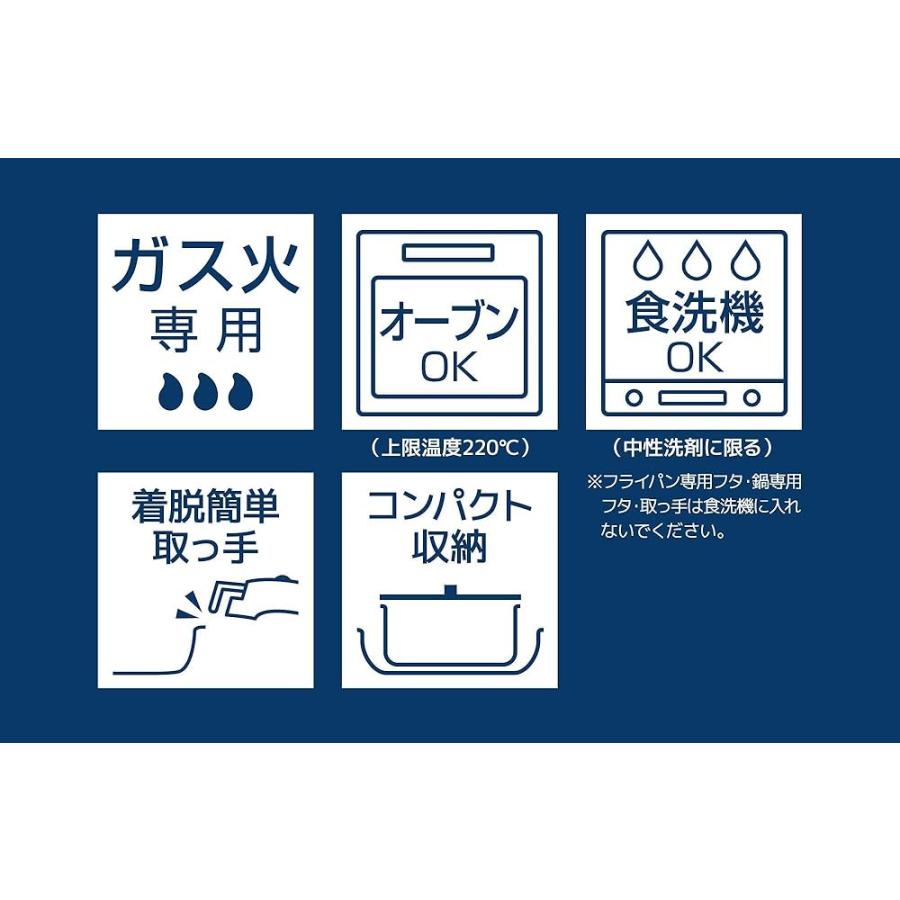 サーモス デュラブルシリーズ 取っ手のとれるフライパン9点セットCA