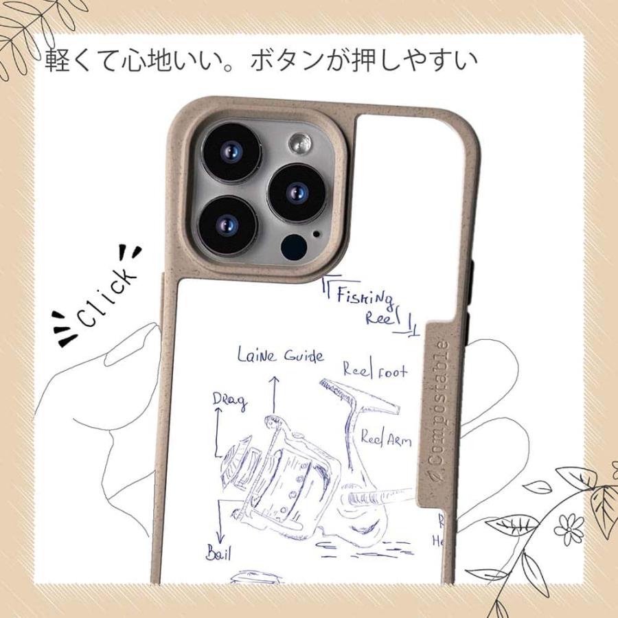 コンポスケース デザインシート iPhone15 Pro Max iPhone15 Plus iPhone14 Pro Max iPhone13 iPhone SE3 SE2 iPhone8 / 7 リールの解説 手書き風｜anglers-case｜12