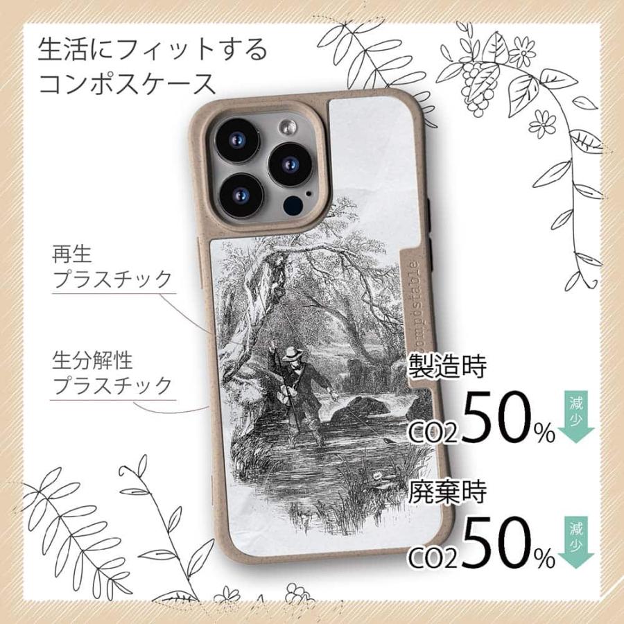 コンポスケース デザインシート iPhone15 Pro Max iPhone15 Plus iPhone14 Pro Max iPhone13 iPhone SE3 SE2 iPhone8 / 7 19世紀のフライフィッシャー｜anglers-case｜06