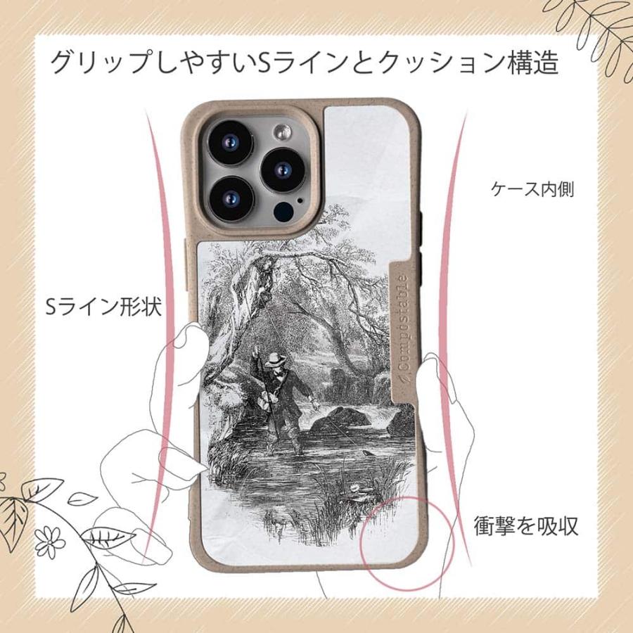 コンポスケース デザインシート iPhone15 Pro Max iPhone15 Plus iPhone14 Pro Max iPhone13 iPhone SE3 SE2 iPhone8 / 7 19世紀のフライフィッシャー｜anglers-case｜10