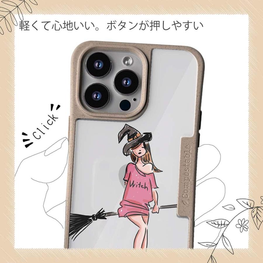 コンポスケース デザインシート iPhone15 Pro Max iPhone15 Plus iPhone14 Pro Max iPhone13 iPhone SE3 SE2 iPhone8 / 7 おちゃめな魔女｜anglers-case｜12