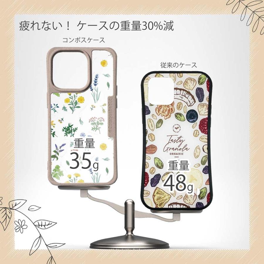 コンポスケース 花柄 デザインシート iPhone16e iPhone16 Pro iPhone15