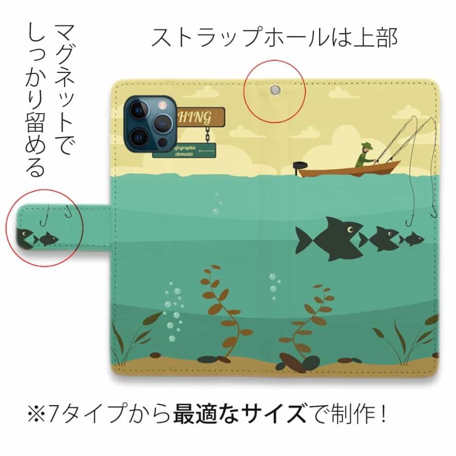 スマホケース 手帳型 Fishing On The Boat イラスト 釣り ルアー 魚 おしゃれ Iphone13 Pro Max Iphone12 Iphonexs Xperia Galaxy Aquos Pixel Diary Angler S Case アングラーズケース 通販 Yahoo ショッピング