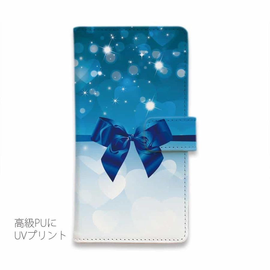 スマホケース 手帳型 青いリボンとハート おしゃれ スタンド Iphone11 Pro Max Iphonexs Max Iphone8 Plus Xperia Galaxy Aquos Arrows Diary Angler S Case アングラーズケース 通販 Yahoo ショッピング