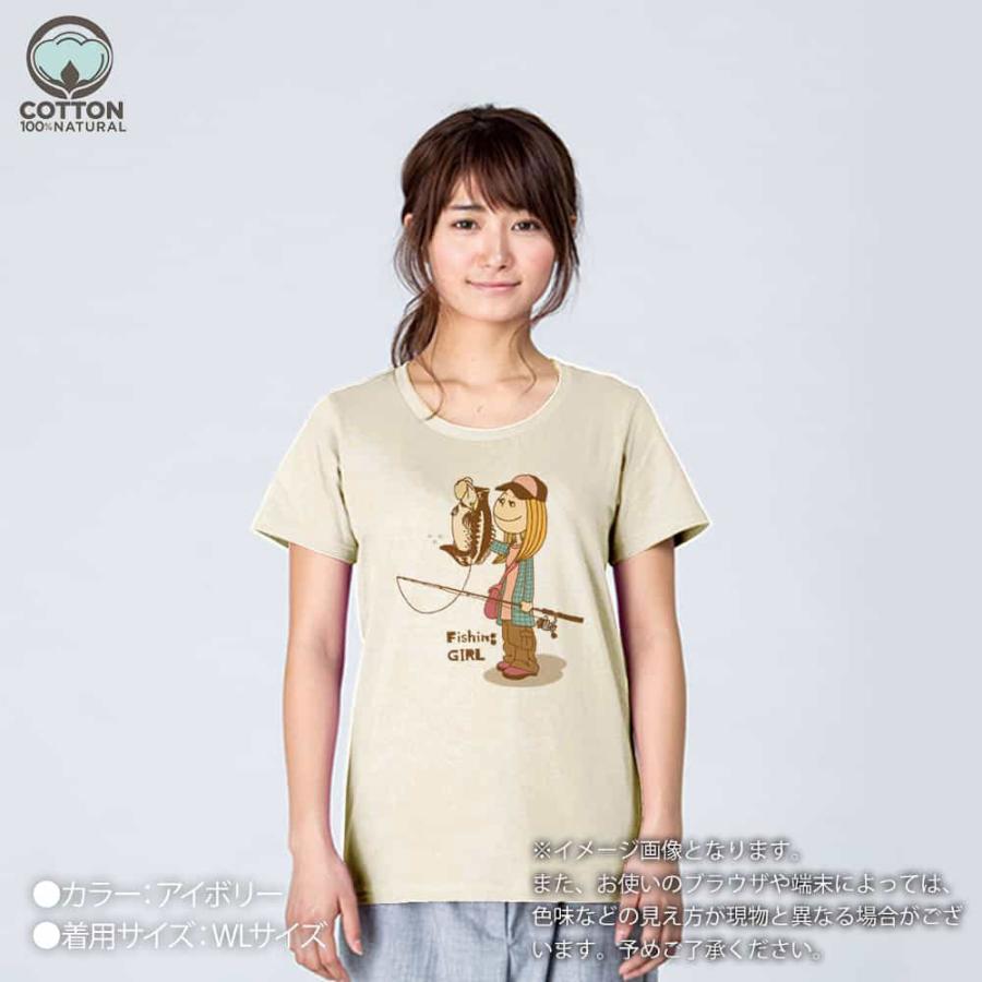 釣り Tシャツ 半袖 釣りガール イラスト ブラックバス メンズ