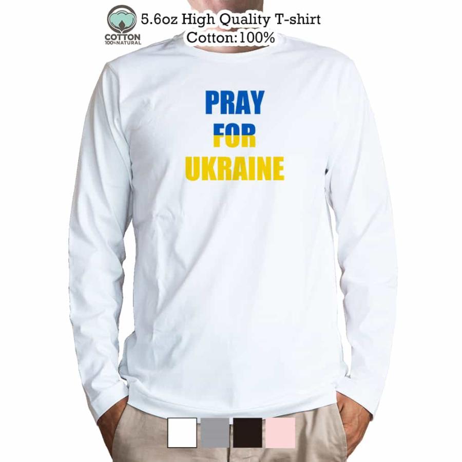 最新作 ウクライナ寄付金 デザインn0 5 Tシャツ 長袖 5 6oz 綿100 メンズ レディース 洗濯 大きいサイズ 白 黒 灰色 春 夏 秋 冬 寄付 寄付金 募金 義援金 Materialworldblog Com