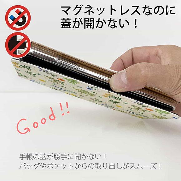 スマホケース 手帳型 かわいい 花 花柄 iPhone15 Pro Max iPhne14 13 mini Xperia 10 V Galaxy AQUOS Pixel7a ボタニカル柄｜anglers-case｜07