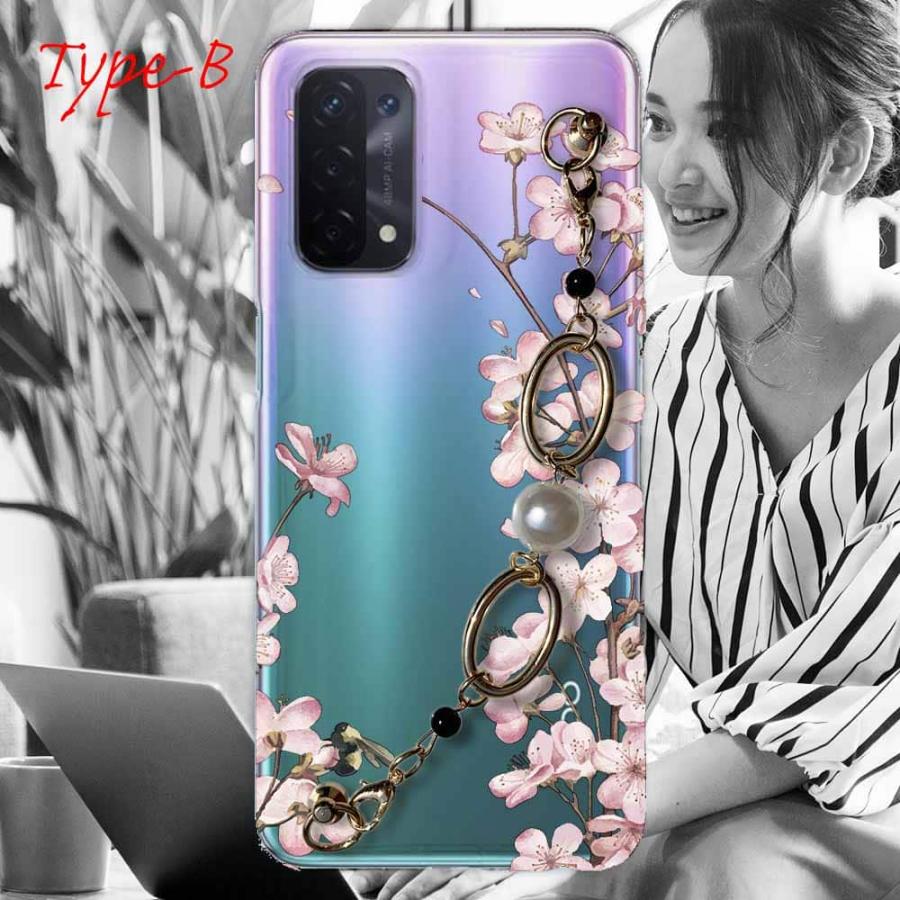 OPPO A54 5G スマホケース 5種の キーリングハンガー付き TPU