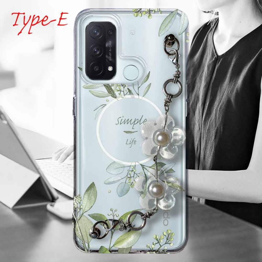 OPPO Reno5 A スマホケース 5種の キーリングハンガー付き TPU