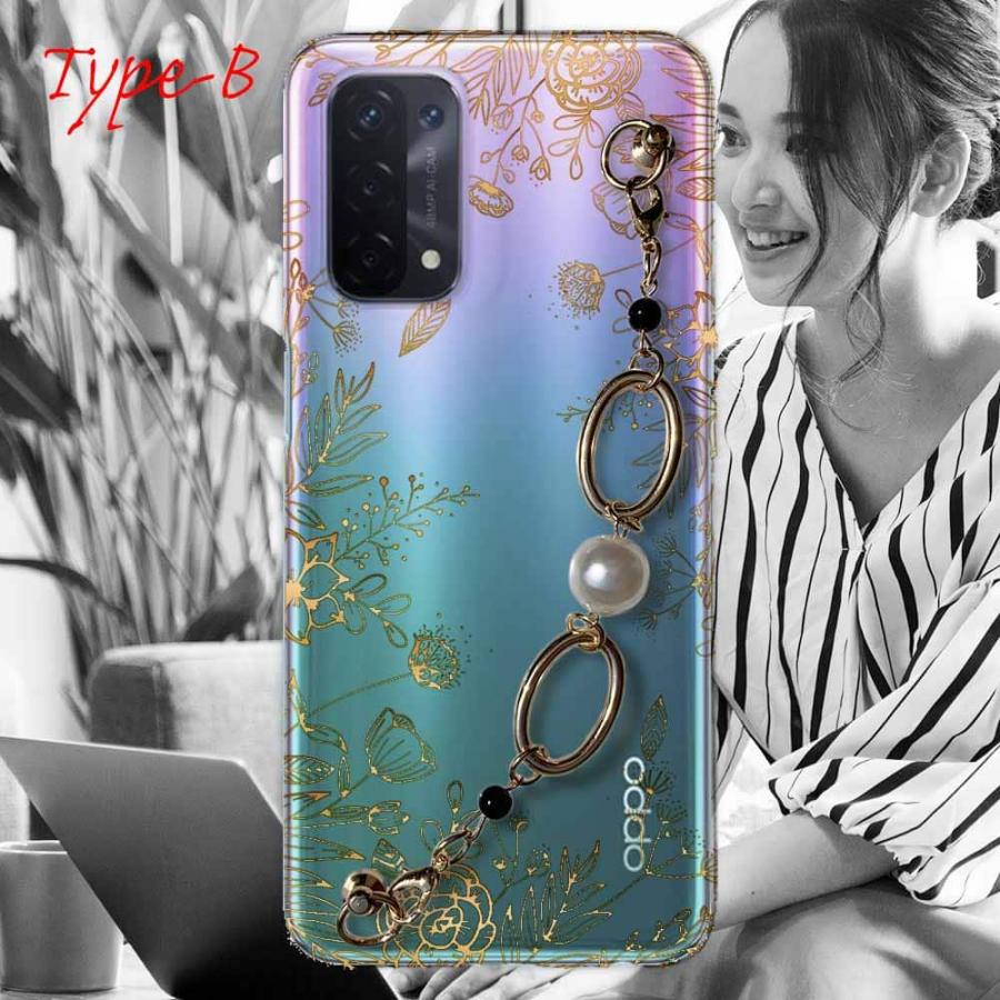 OPPO A54 5G スマホケース 5種の キーリングハンガー付き TPU