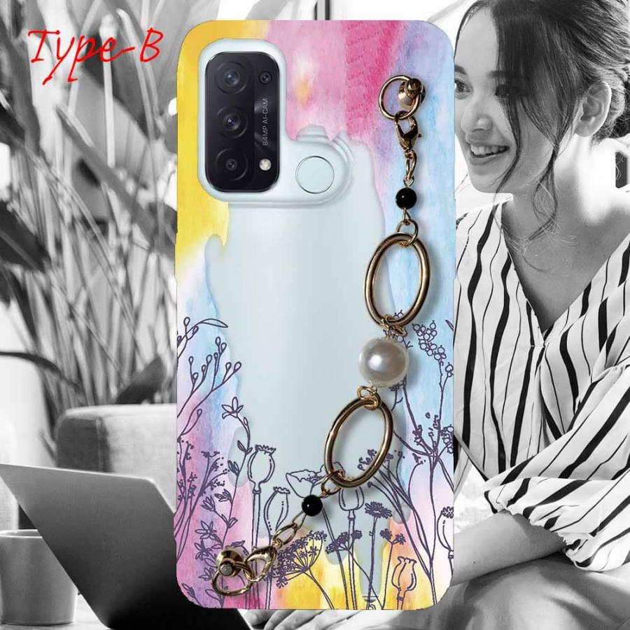 OPPO Reno5 A スマホケース 5種の キーリングハンガー付き TPU