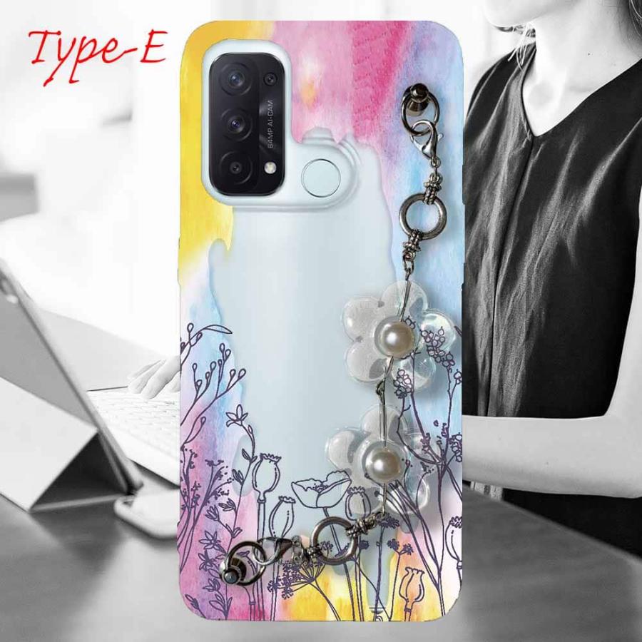 OPPO Reno5 A スマホケース 5種の キーリングハンガー付き TPU