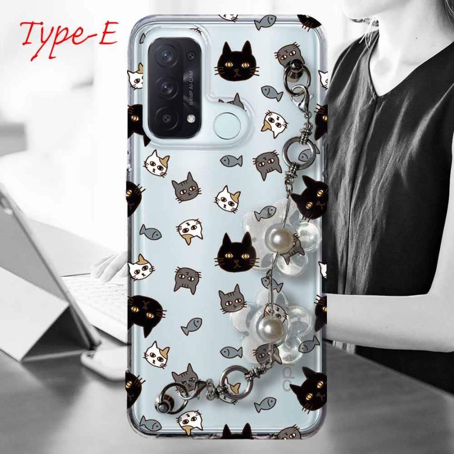 OPPO Reno5 A スマホケース 5種の キーリングハンガー付き TPU