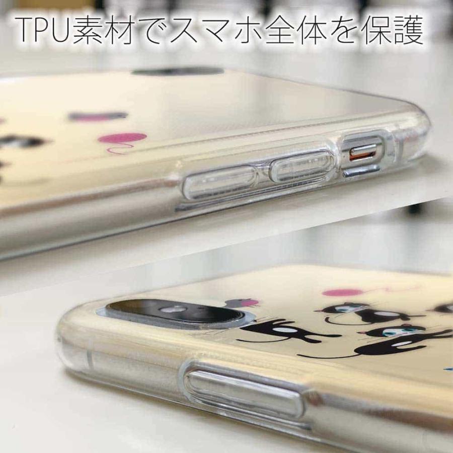 スマホケース ソフトケース TPU 白黒猫の日常 かわいい ネコ 雑貨 iPhone14 Pro Max 14 Plus Xperia 10 IV Galaxy AQUOS Pixel6a｜anglers-case｜04