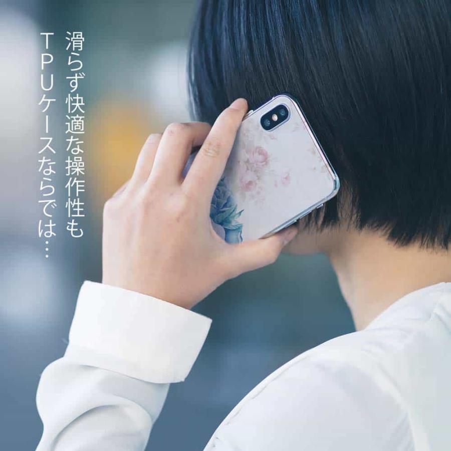 ソフトケース 花柄 スマホケース TPU 束ねたバラを君に かわいい