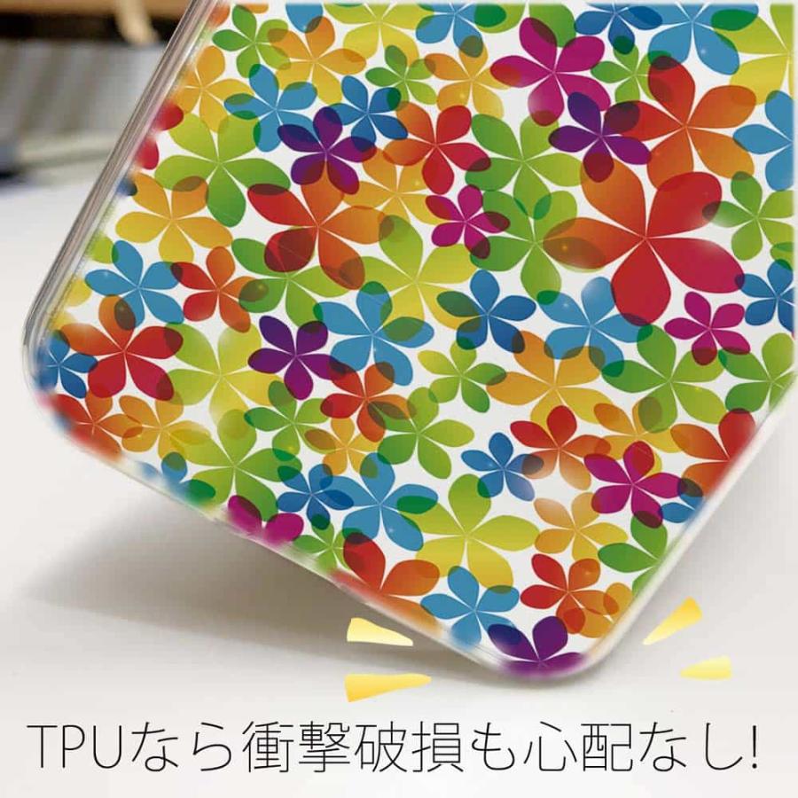ソフトケース 花柄 スマホケース TPU カラフルなモミジ 模様 かわいい