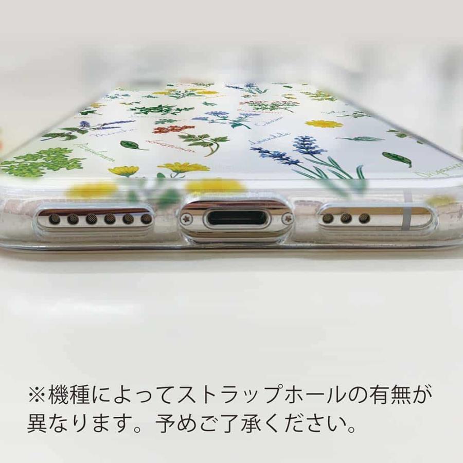 GALAXY S8 スマホケース TPU ストラップ 透明 クリアケース ギャラクシー エス エイト SC-02J / SCV36 ボタニカル柄｜anglers-case｜04