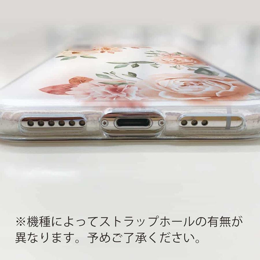 LG K50 スマホケース TPU ストラップ 透明 クリアケース エルジー ケー フィフティ ビンテージフローラル｜anglers-case｜04