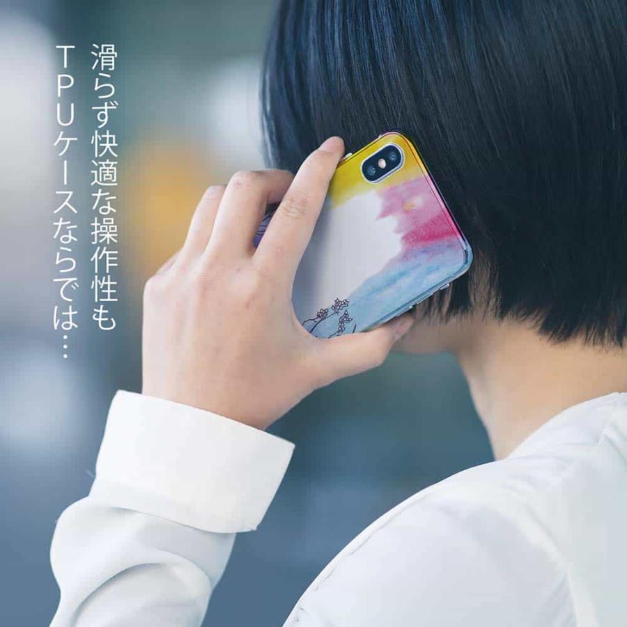 Android ソフトケース 花柄 スマホケース らくらくスマートフォン OPPO Reno5 A OPPO Reno3 A Android One シンプルスマホ BASIO4 レインボーガーデン｜anglers-case｜06