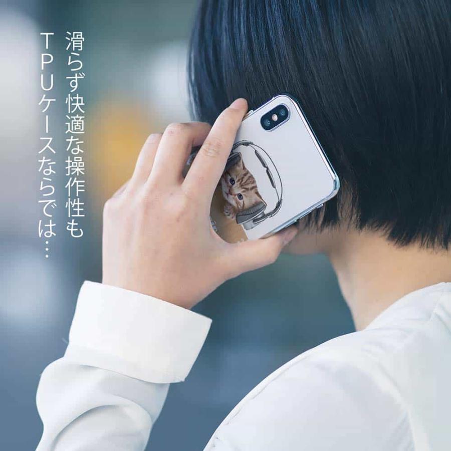 LG style3 スマホケース TPU ストラップ 透明 クリアケース エルジー スタイル スリー L-41A 猫だってNo Music No Life｜anglers-case｜05