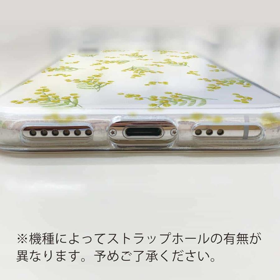 ソフトケース 花柄 スマホケース TPU ミモザ（ホワイト） かわいい カラフル 花 薔薇 iPhone15 Pro Max 14 Plus Xperia 10 V Galaxy AQUOS Pixe8a Pro｜anglers-case｜05