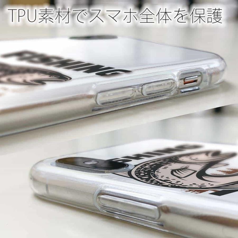 スマホケース ソフトケース TPU レインボートラウト 魚 釣り ルアー