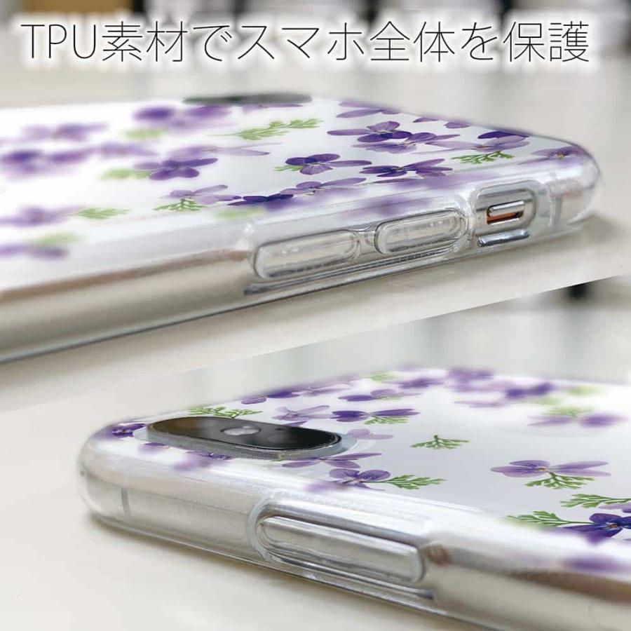 ソフトケース 花柄 スマホケース TPU すみれ かわいい カラフル 花 iPhone15 Pro Max 14 Plus Xperia 10 V Galaxy AQUOS Pixe8a Pro｜anglers-case｜04