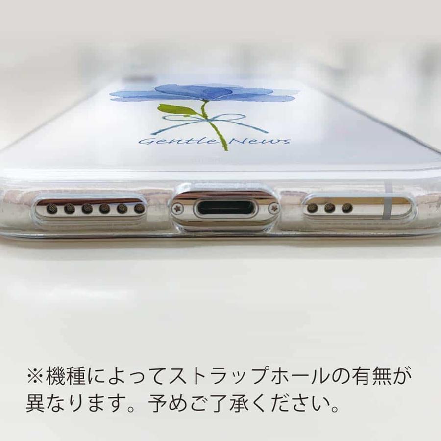 14時までの注文で当日発送 iPhone14 ソフトケース TPU クリアケース 透明 アイフォン14 ケース 花 花柄 青い花 嬉しいニュース｜anglers-case｜05