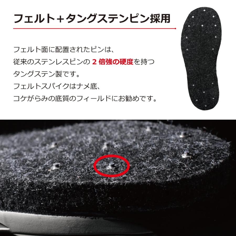 オレンジブルー マズメ フェルトスパイクシューズ ブラック MZWD オレンジブルー マズメ フェルトスパイクシューズ ブラック MZWD