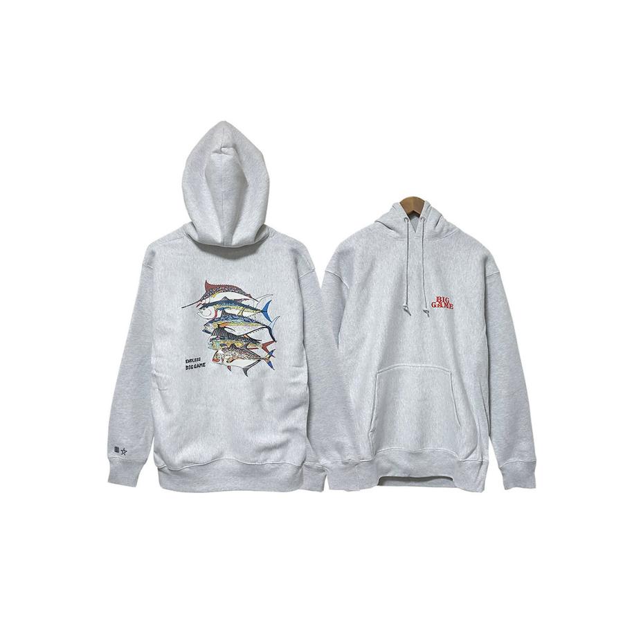限定】ネイビーアパレル ビッグゲームパーカー 白(アッシュ) 2025年