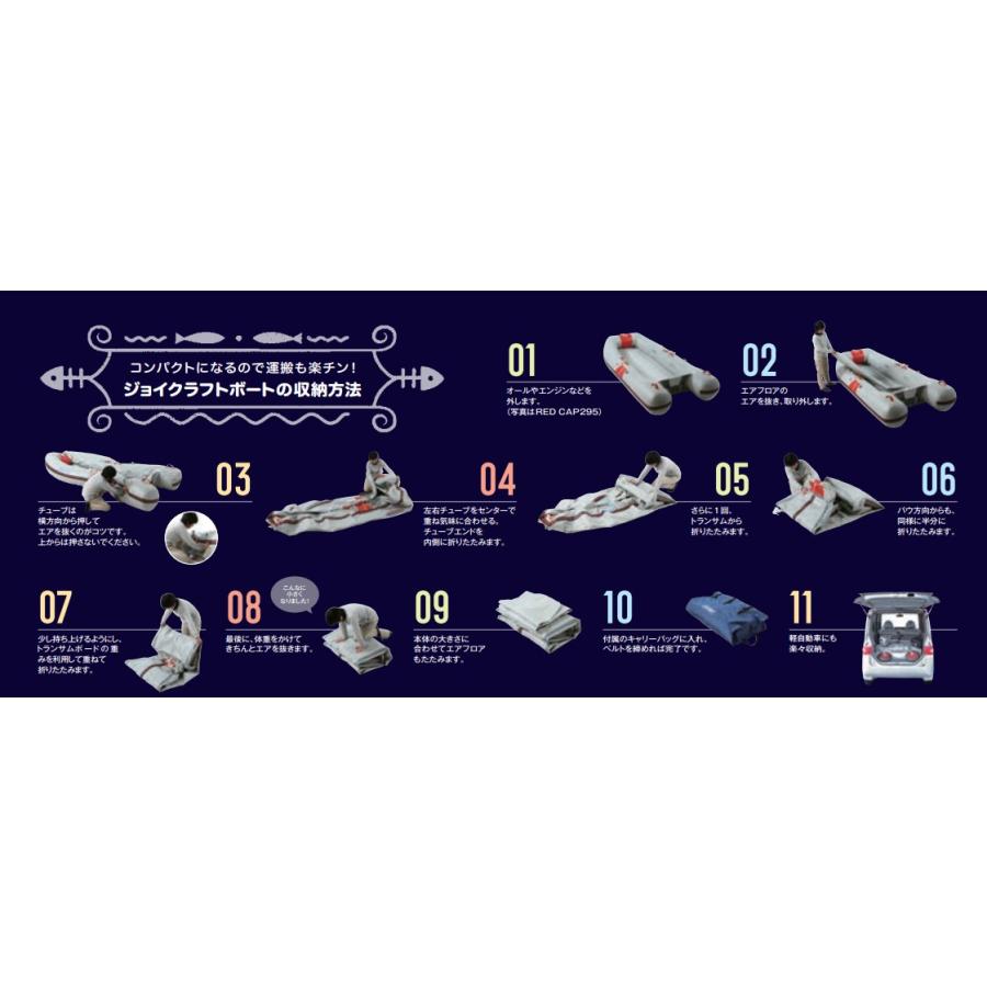 ジョイクラフト KEF-270 GS 4人乗りゴムボート 高圧エアフロア 高速