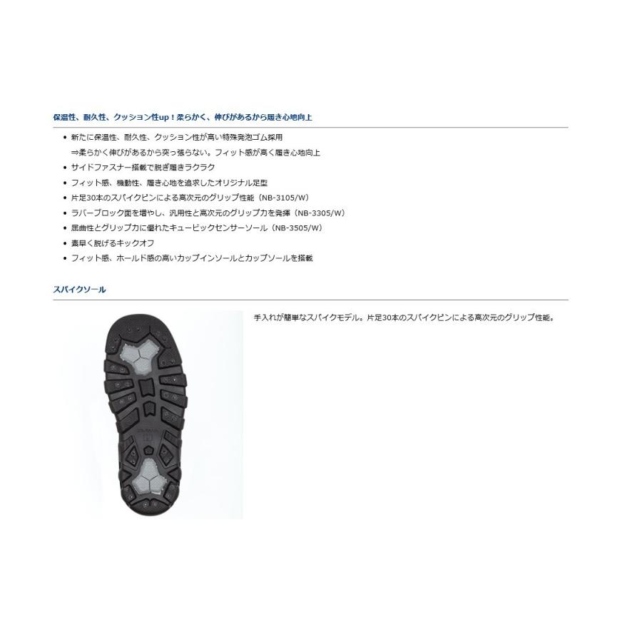 ダイワ Daiwa Nb 3105 グレー Mサイズ 25 5 ネオブーツ スパイクソール アングラーズweb店 通販 Yahoo ショッピング