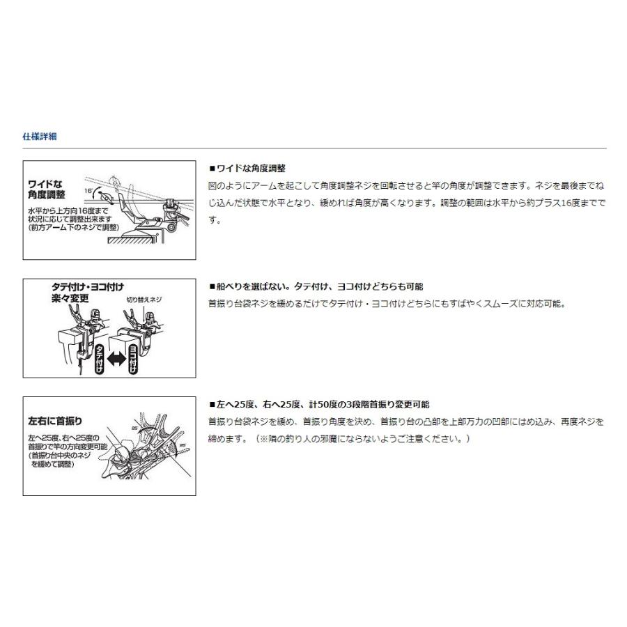 ダイワ (Daiwa) ライトホルダー α160CH ブルー