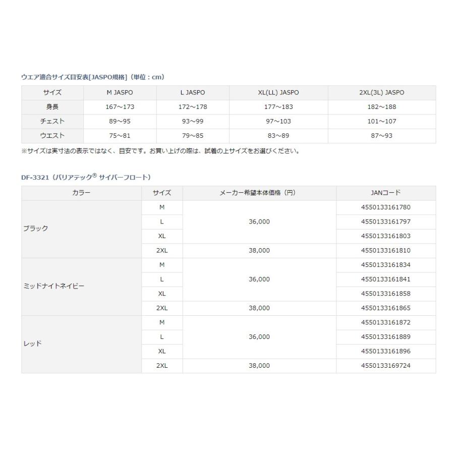 ダイワ (Daiwa) DF-3321 レッド Mサイズ（バリアテック® サイバー