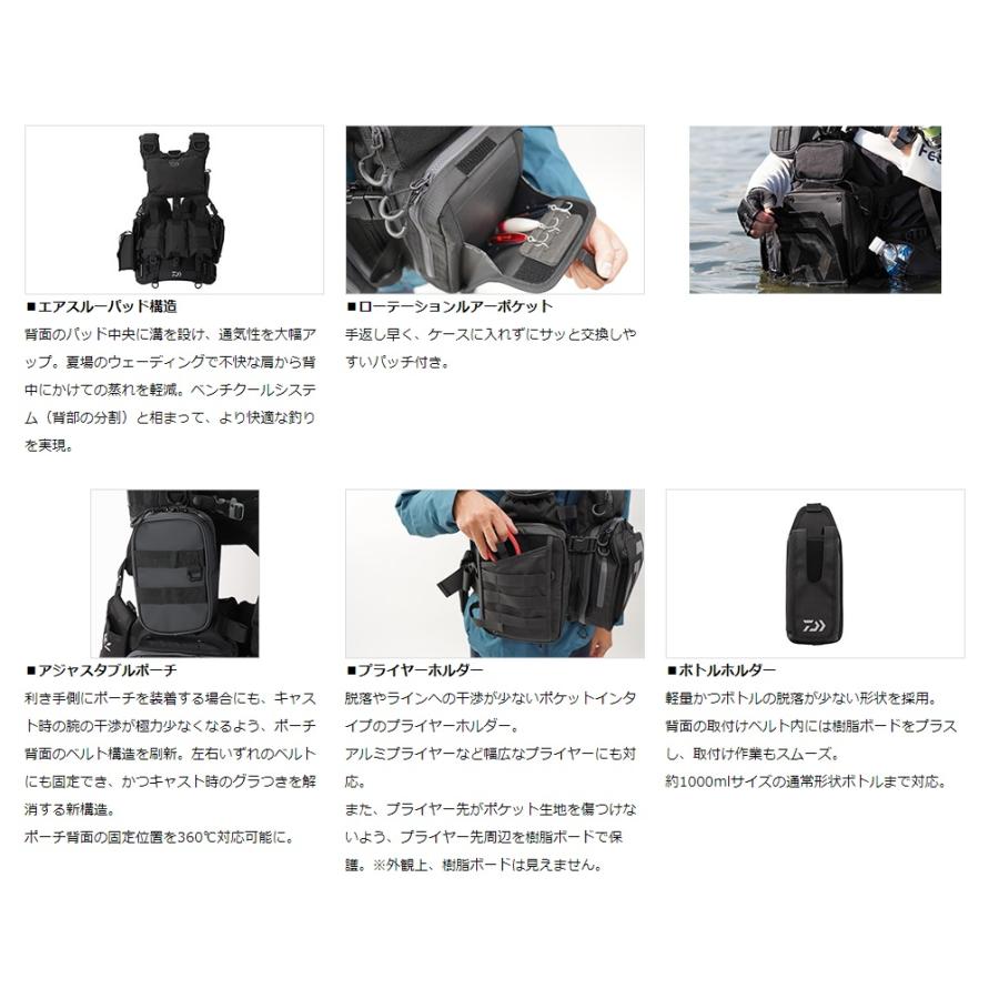 超歓迎された ダイワ Daiwa フリーサイズ ベンチクールゲームベストv ジェットブラック Df 6122 フィッシングベスト Www Gatorheatandair Com