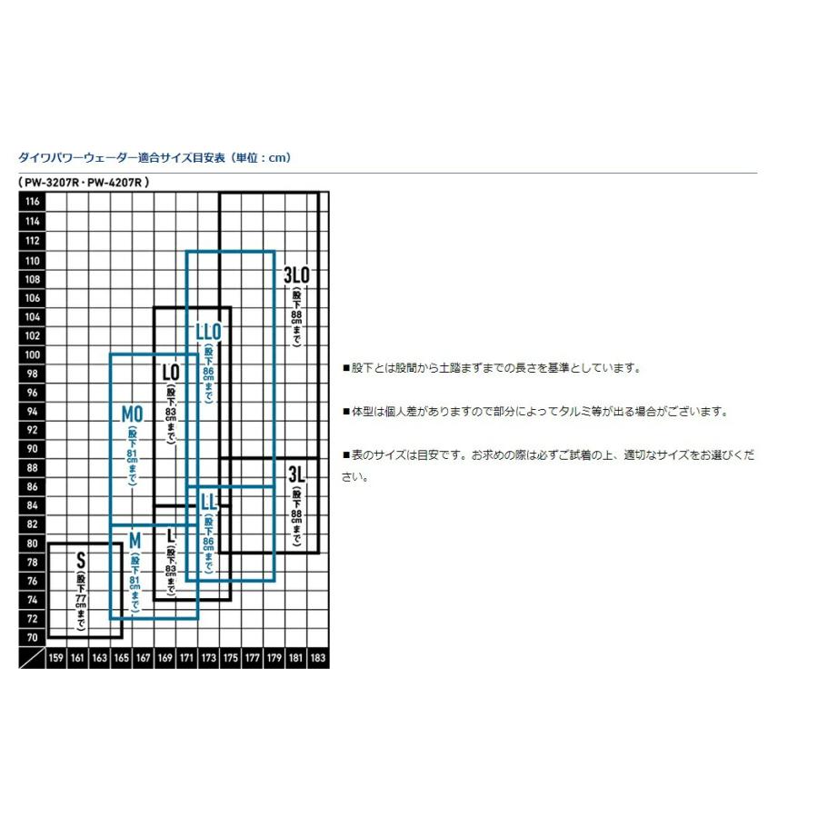 ダイワ (Daiwa) PW-3207R グレー 3Lサイズ （27.0〜28.0）ダイワパワー