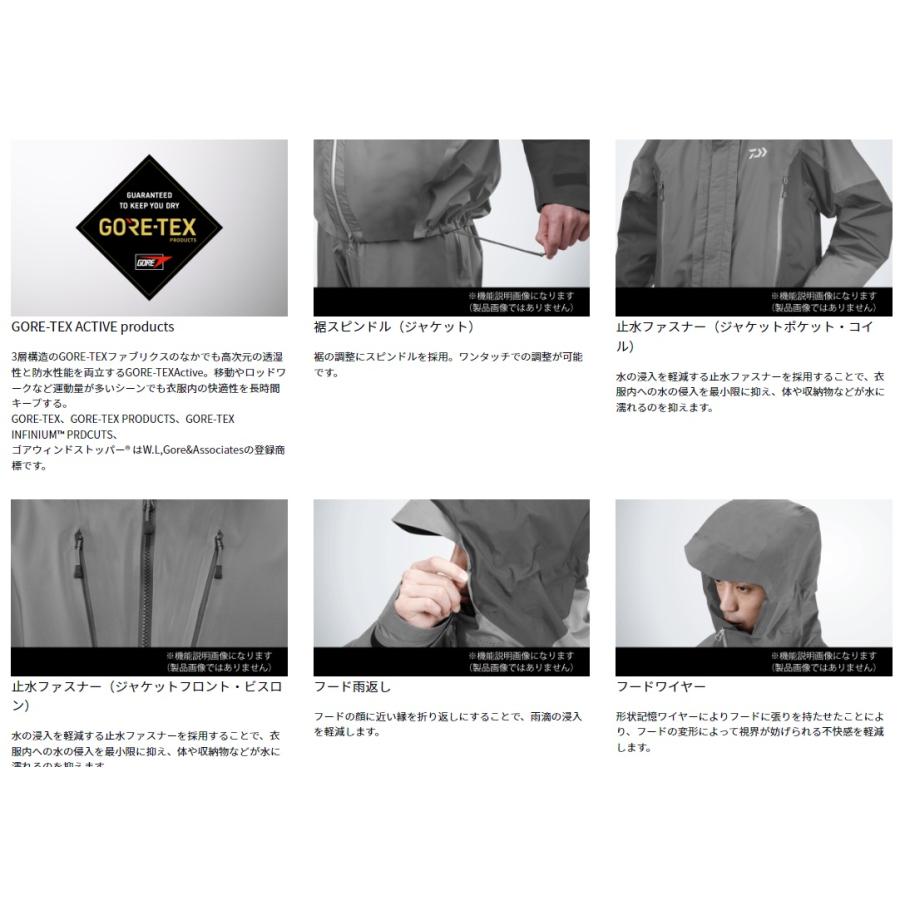 ダイワ (Daiwa) DR-1624J ブラック Mサイズ（GORE-TEX Active