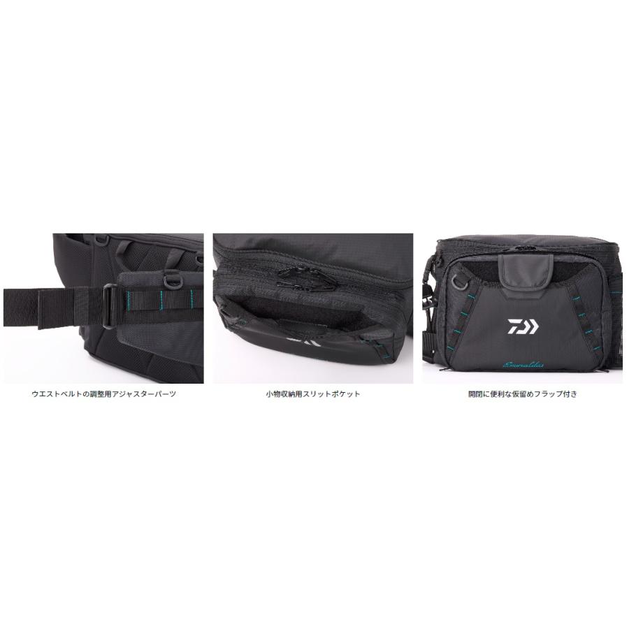 ダイワ (Daiwa) エメラルダス タクティカル ヒップバッグ（C）グレー