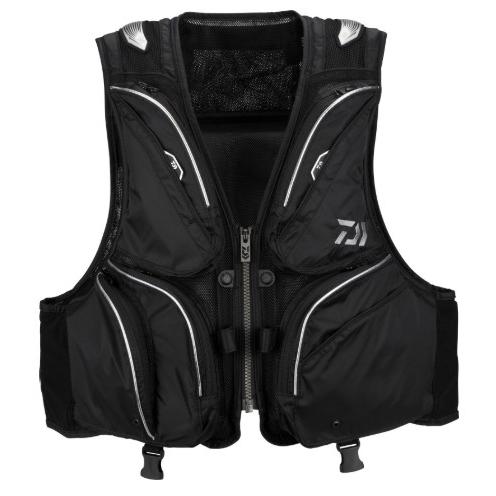 Daiwa DV-3025F ブラックフィッシングベスト　Ｌサイズ　現行品 ダイワ (Daiwa) DV-3025F ブラック Lサイズ（フロートショート