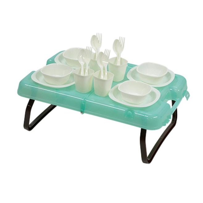 CAPTAIN STAG (キャプテンスタッグ) UT-56 ピクニックテーブル＆食器