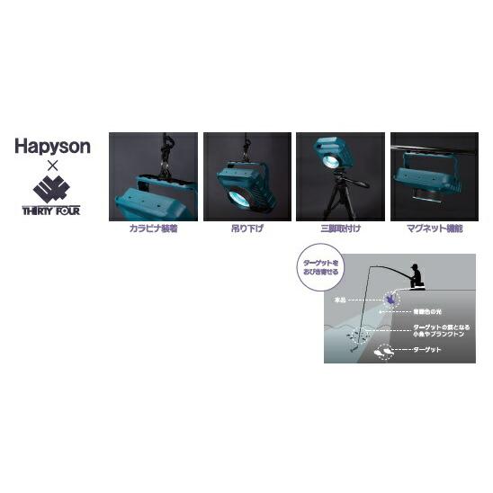 ハピソン (Hapyson) YF-503 充電式高輝度LED投光型集魚灯 AJING LIGHT