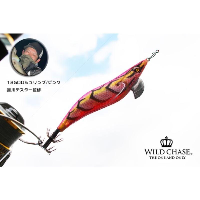 エギ 18個セット ケース付き スクマニ スクイッドマニア ワイルドチェイス 3.0号 #18 GODシュリンプ