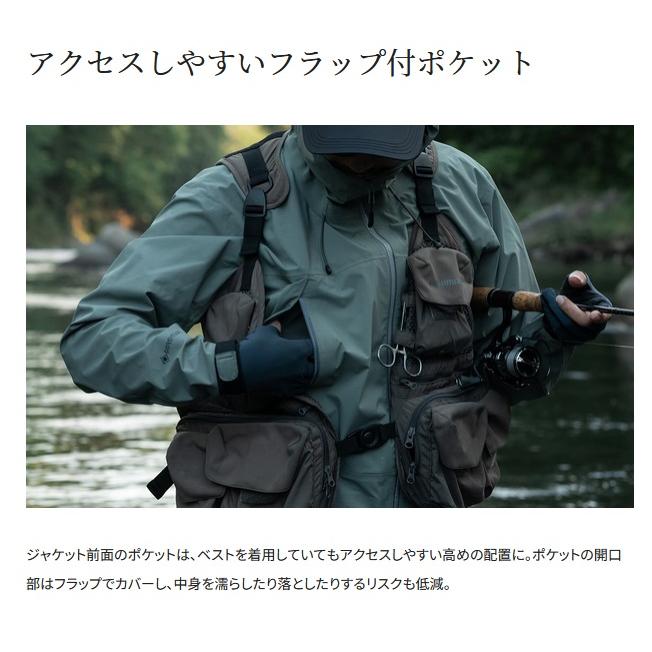 シマノ (Shimano) RA-025X ブラック Lサイズ ゴアテックス ショートレインジャケット｜anglersweb｜09