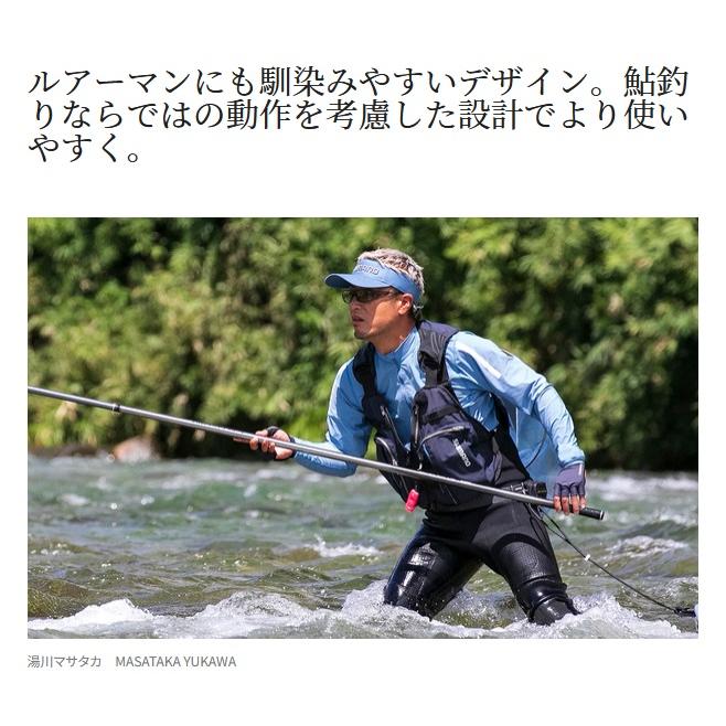 シマノ (shimano) VE-041X ブラック 2XLサイズ 鮎GAME ベスト