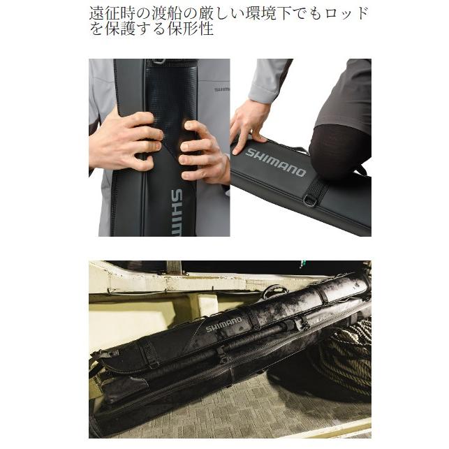 Amazon | シマノ ロックショア タフタックルバッグ ブラック 25L BA-201X | シマノ(SHIMANO) | タックルバッグ シマノ (Shimano) BR-201X ブラック 160cm ロックショア タフロッドケース