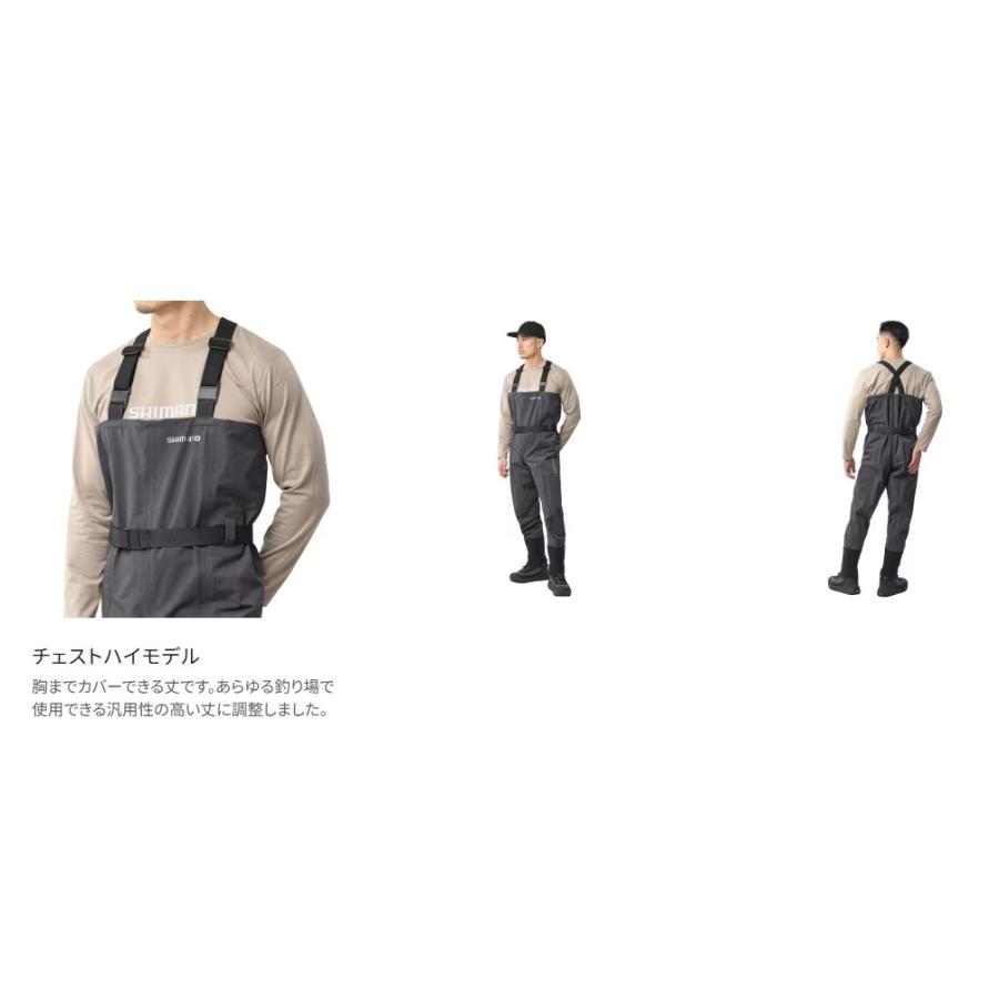 シマノ (Shimano) FF-044Y チャコール XSサイズ DS4 ウェーダー