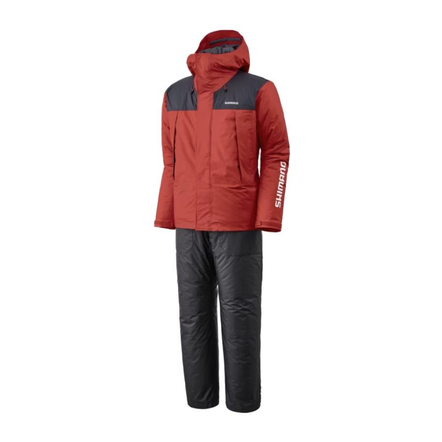 シマノ RB-077Y ベーシックハイロフト レインスーツ 01 WM ワインレッド【釣り　防寒ウェア　防寒着】 シマノ (Shimano) RB-077Y ワインレッド Mサイズ ベーシックハイロフト