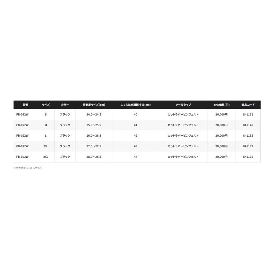 シマノ (Shimano) FB-022W ブラック 2XLサイズ (28.0〜28.5cm