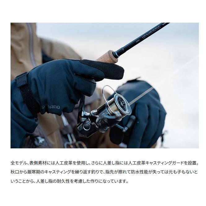 シマノ (Shimano) GL-086W ブラック 2XLサイズ (防水グローブ