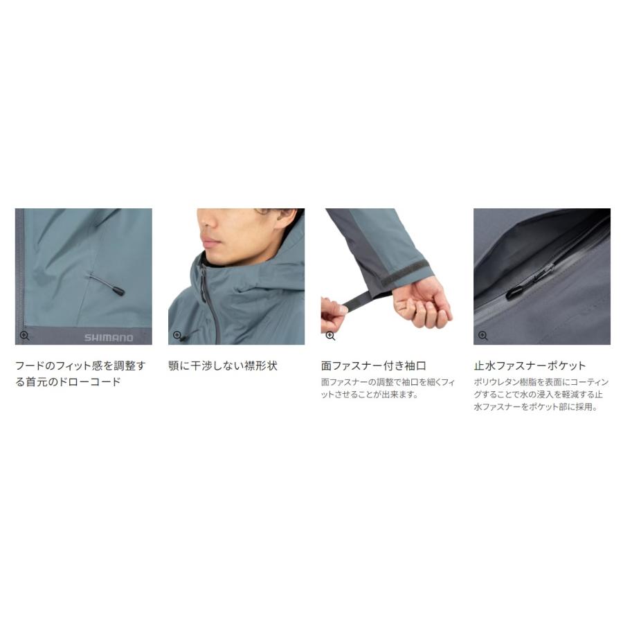 シマノ (Shimano) RB-034W グレー Lサイズ (インサレーション レイン